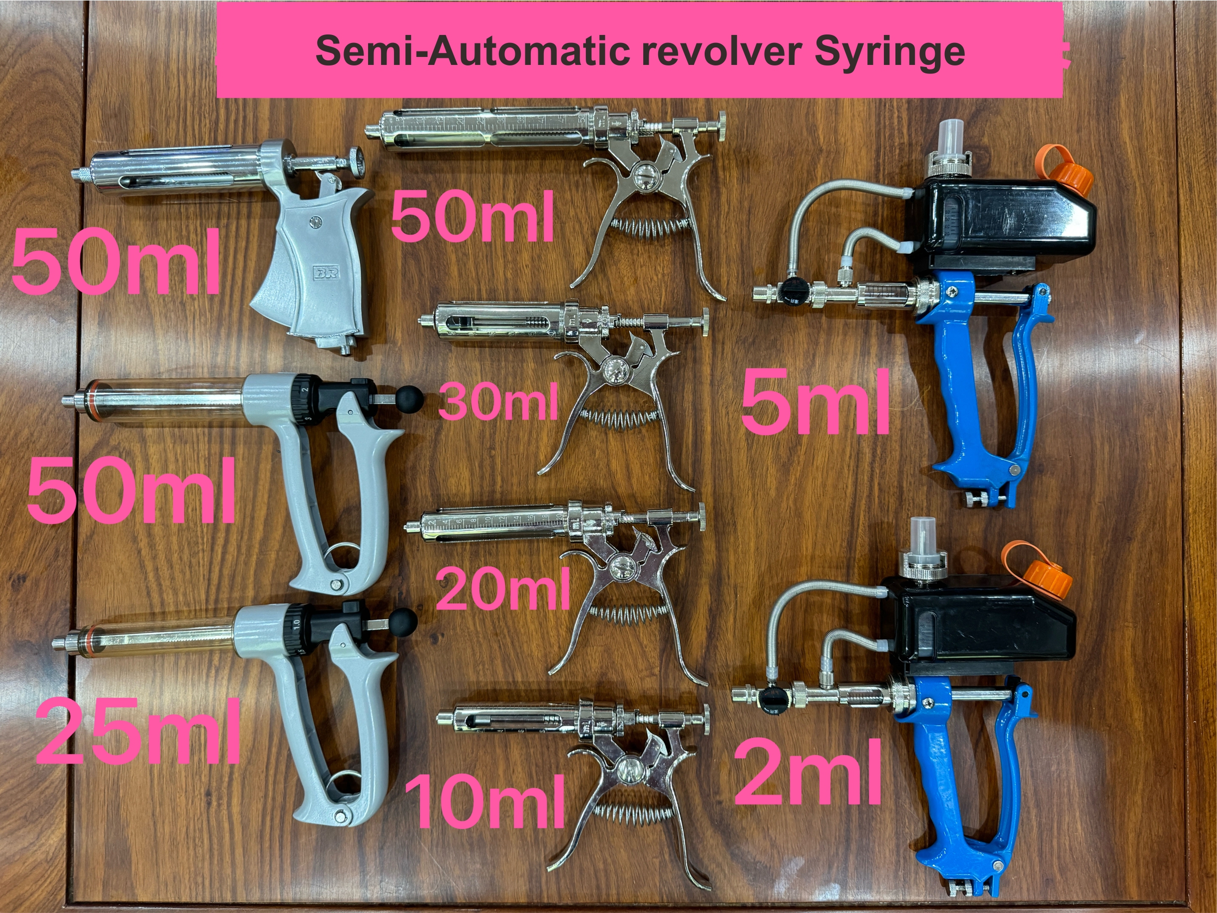 Semi-Automatic revolver Syringe